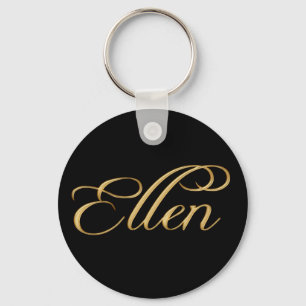 ELLEN Name-Branded Gift Key-chain or Zipper-pull Keychain