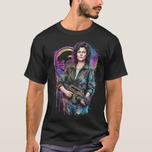 Ellen Ripley vs Alien Queen Power Loader Battle Sc T-Shirt