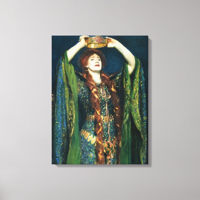 Ellen Terry as Lady Macbeth by John Singer Sargent Canvas Print (Front)