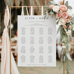 Ellesmere 16 Table + Bridal Table Seating Chart