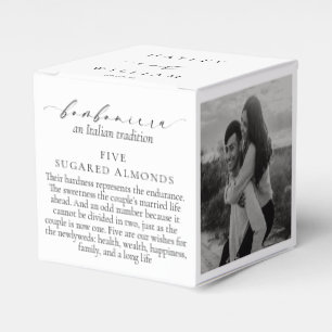 Ellesmere An Italian Tradition 5 Sugared Almonds Favor Box