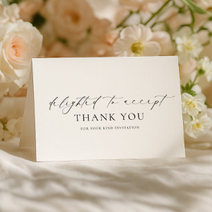 Ellesmere Delighted To Accept RSVP Card