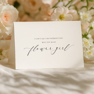 Ellesmere Flower Girl Proposal Folded Card