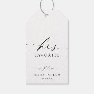 Ellesmere His Favourite Favour Gift Tags