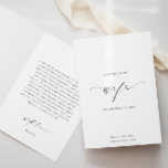 Ellesmere Letter To My Wife Wedding Day Card<br><div class="desc">The Ellesmere a letter to my wife on our wedding day card features a modern minimalist design on a white background for a clean and simple look. The script heading is an image that cannot be edited. All of the other text is fully editable. For more advanced customization of this...</div>