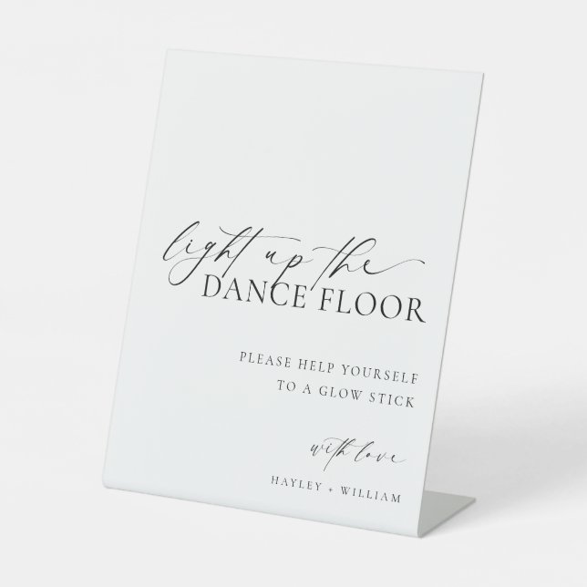 Ellesmere Light Up The Dance Floor Glow Stick Sign (Front)
