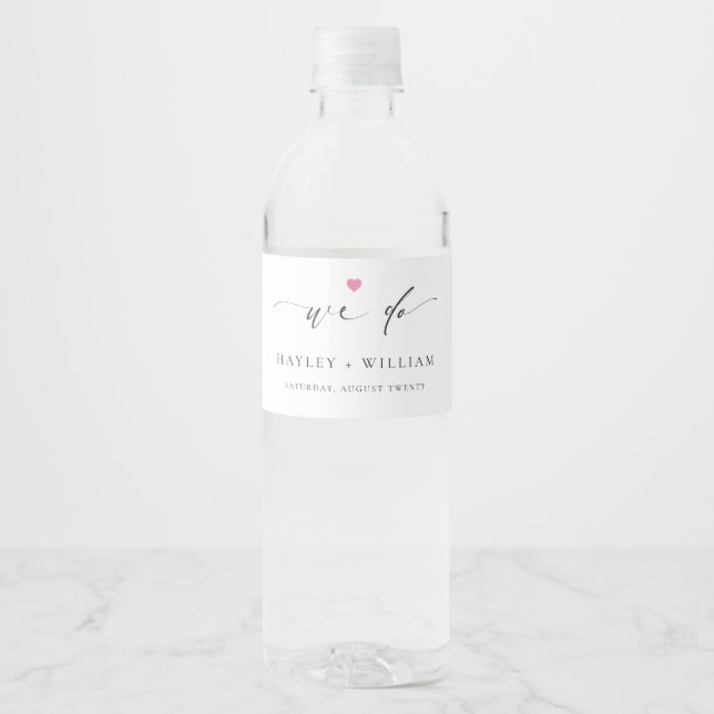 Ellesmere Mariage Nous faisons Étiquette de boutei (Devant)