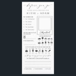 Ellesmere Minimalist Wedding Guest Book Card<br><div class="desc">Capture the fun of your special day with these alternative wedding guestbook cards. The reverse side includes lines for a special message from your guests. The script headings are an image that cannot be edited. All of the other text is fully editable. For more advanced customization of this design, simply...</div>