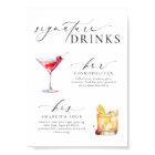Ellesmere Modern Minimal Signature Drinks Sign