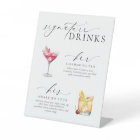 Ellesmere Modern Minimal Signature Drinks Sign