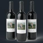 Ellesmere Our Favourite Photo Favour Wine Label<br><div class="desc">These wedding favour stickers feature a minimalist design and calligraphy heading. Personalize the label with your photo, names and date, the script heading is not editable. These favour stickers can be used for weddings, bridal showers, baby showers, birthdays, or any other event. For more advanced customization of this design, simply...</div>