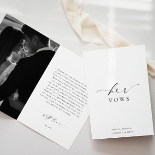 Ellesmere Photo Carte Mariage Vows