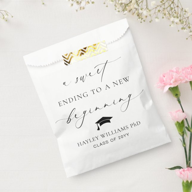 Ellesmere Sweet Ending New Beginning Graduation Favour Bag (Sealed)