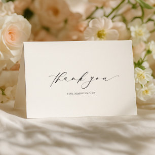 Ellesmere Thank You For Marrying Us Wedding Day Card