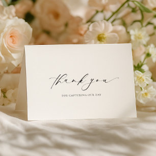 Ellesmere Thank You Photographer Wedding Day Card