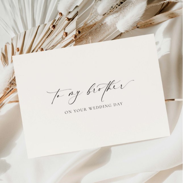Ellesmere To My Brother On Your Wedding Day Card (Creator Uploaded)