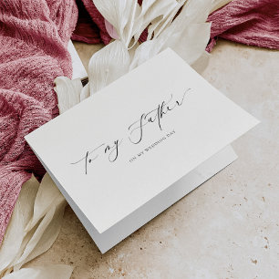 Ellesmere To My Father Wedding Day Card