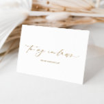 Ellesmere To My In-Laws Wedding Day Foil Card<br><div class="desc">The Ellesmere wedding day card features a modern minimalist design on a white background for a clean and simple look. The script heading is an image that cannot be edited. All of the other text is fully editable. For more advanced customization of this design, simply select the "Customize It" button...</div>