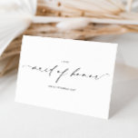 Ellesmere To My Maid Of Honour Wedding Day Card<br><div class="desc">The Ellesmere wedding day card features a modern minimalist design on a white background for a clean and simple look. The script heading is an image that cannot be edited. All of the other text is fully editable. For more advanced customization of this design, simply select the "Customize It" button...</div>