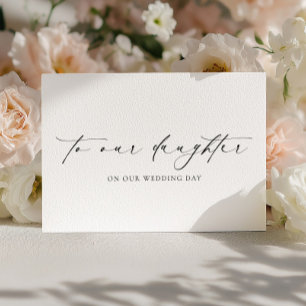 Ellesmere To Our Daughter On Our Wedding Day Card