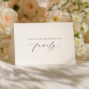 Ellesmere Today You Become Family Wedding Day Card
