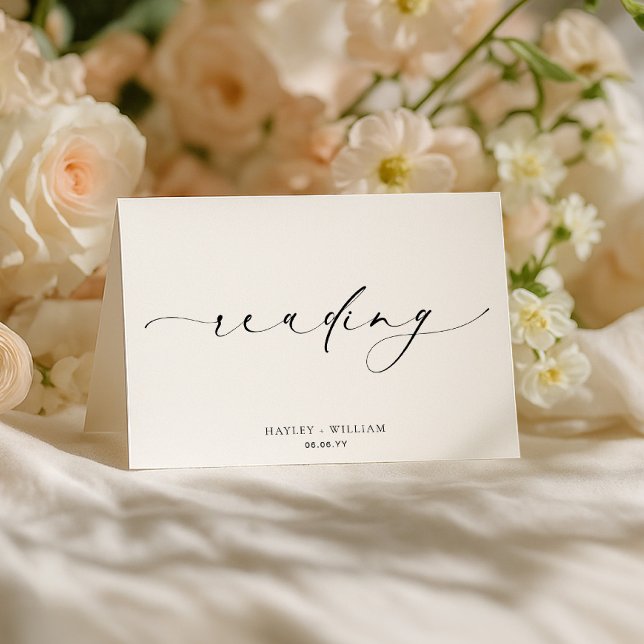 Ellesmere Wedding Reading Thank You Card (Creator Uploaded)