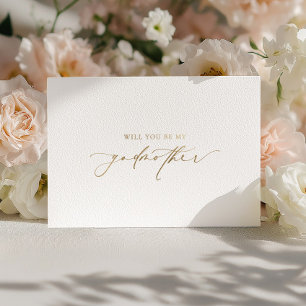 Ellesmere Will You Be My Godmother Foil Card