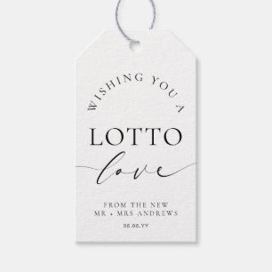 Ellesmere Wishing You A Lotto Love Wedding Gift Tags