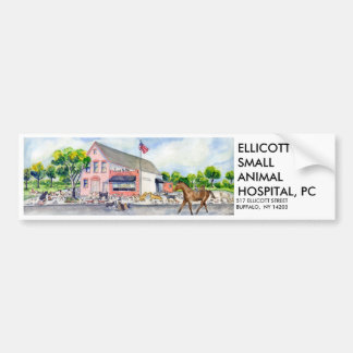 ellic. pets revised, ELLICOTTSMALLANIMALHOSPITA... Bumper Sticker