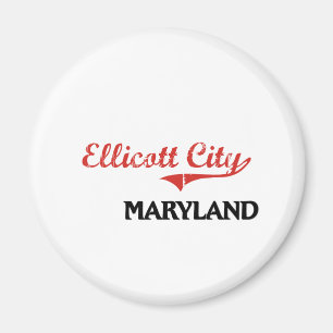 Ellicott City Maryland City Classic Magnet