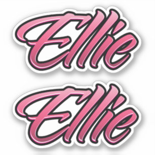 Ellie autocollant rose pâle autocollant set