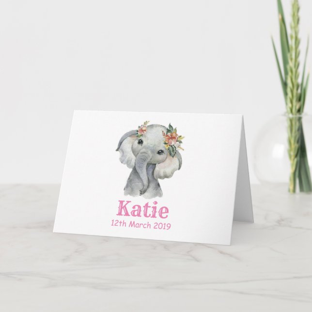 Ellie Birth Card (Front)