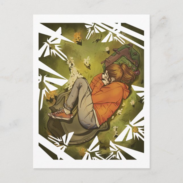 Ellie Having a Nap Postcard (Front)