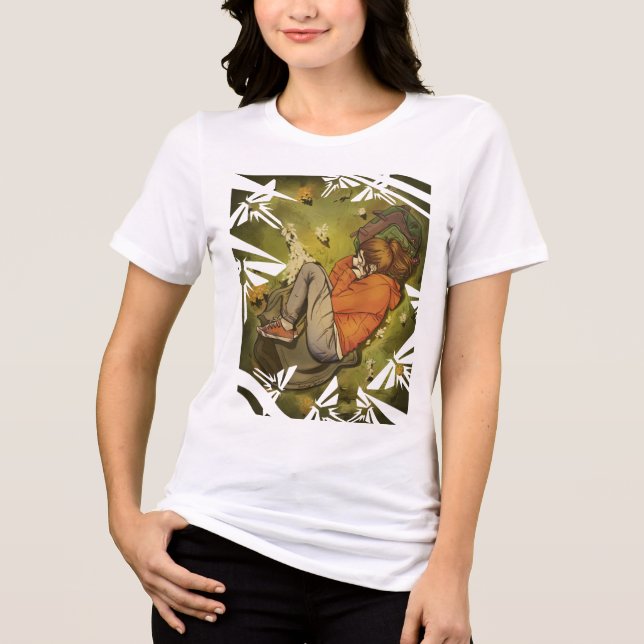Ellie Having a Nap Tri-Blend Shirt (Front)