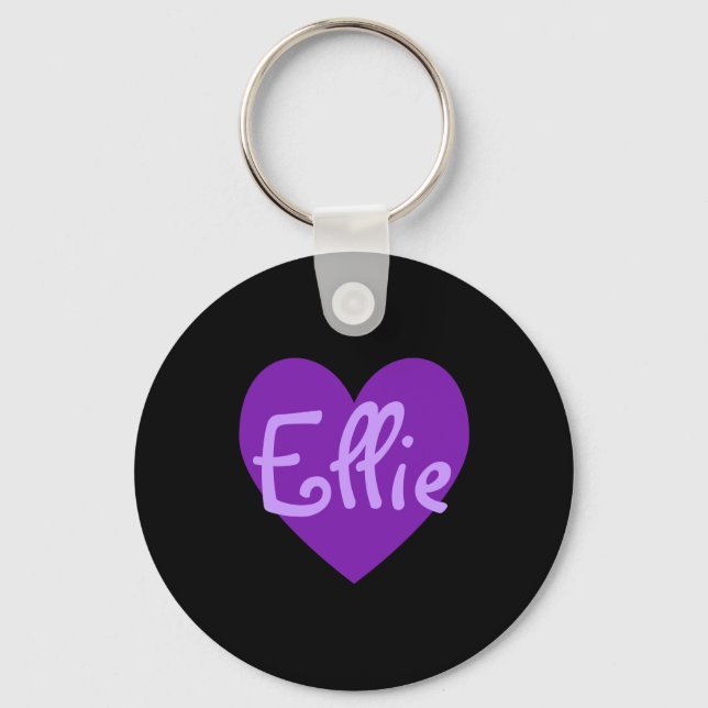 Ellie in Purple Keychain (Front)