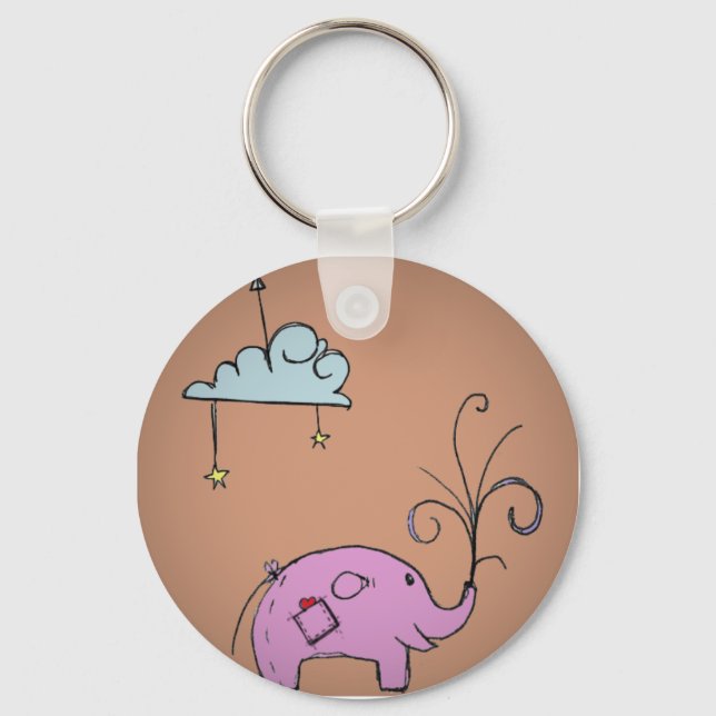 Ellie the Elephant Keychain (Front)