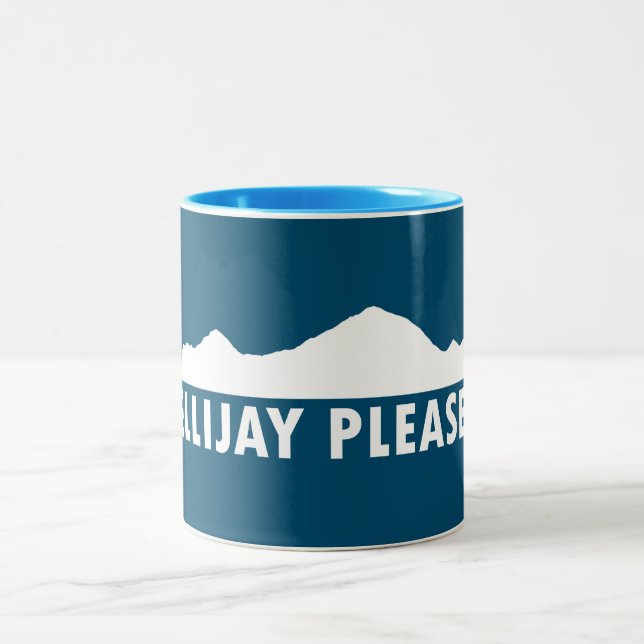 Ellijay Georgia Please Two-Tone Coffee Mug (Center)