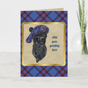 Elliot Badge & Tartan Personalized Card