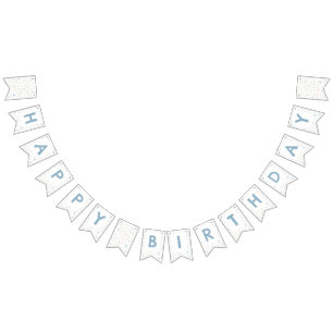 Elliot Confetti Watercolor Dots Bunting Flag