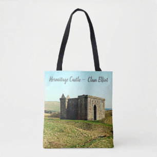 Elliot Scottish Clan's Hermitage Castle Tote Bag