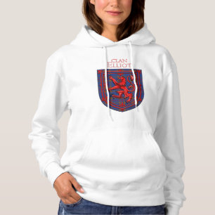 Elliot Tartan Scottish Plaid Lion Rampant Hoodie