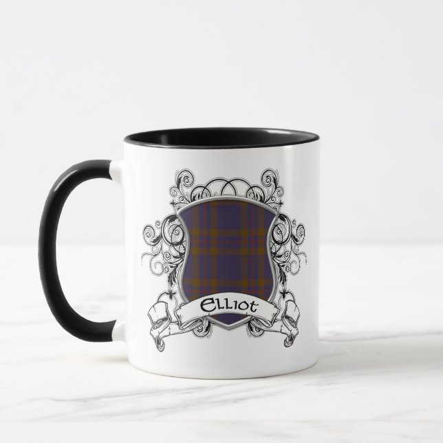 Elliot Tartan Shield Mug (Left)