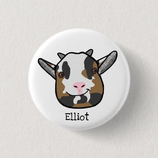 Elliot The Goat Badge 1 Inch Round Button