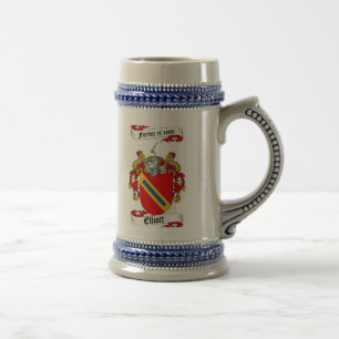 Elliott Coat of Arms Stein / Elliott Family Crest