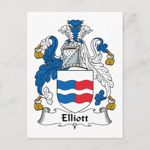 Elliott Family Crest Postcard