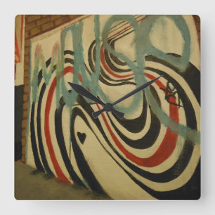 elliott smith memorial wall square wall clock