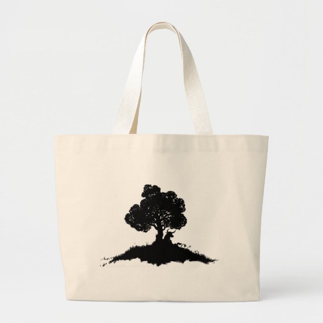 Elliott Smith Tattoo Large Tote Bag (Front)