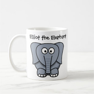 Elliott the Elephant Custom Cartoon Children's Mug
