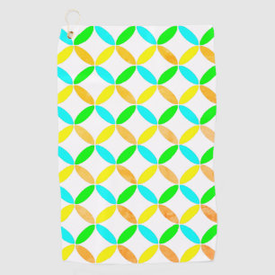 Ellipse Pattern Abstract Art Golf Towel