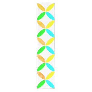 Ellipse Pattern Abstract Art Short Table Runner